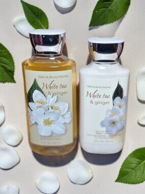 NEW*Bath & Body Works White Tea & Ginger Bundle